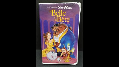 Opening Closing To Beauty And The Beast Vhs French Canadian