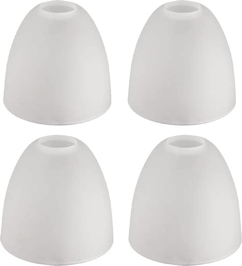 White Glass Bell Shade Lipless With 1 58 Inch Fitter Opening Lampshades