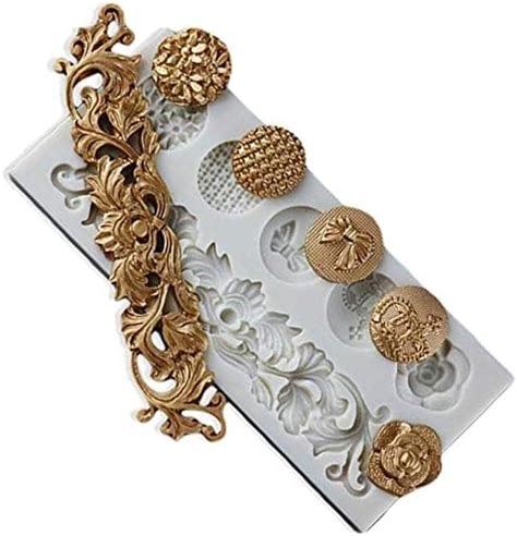 Amazon Neepanda Diy Baroque Scroll Relief Cake Border Silicone