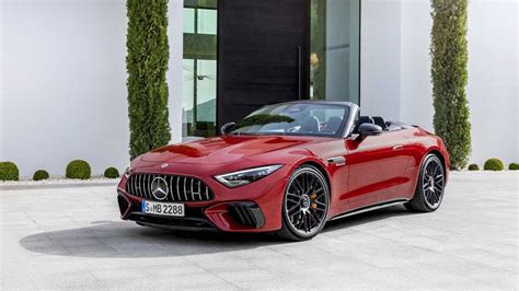 2022 Mercedes AMG SL Debuts With Fabric Roof AWD And V8 Power Car