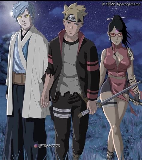 Sarada E Boruto Menma Uzumaki Kunoichi Naruto Naruto Uzumaki Art