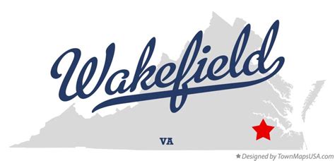 Map Of Wakefield Sussex County Va Virginia