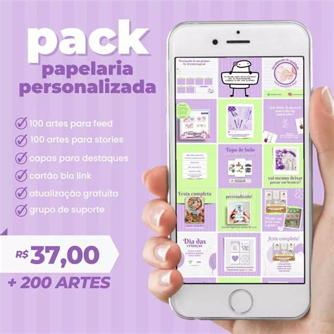 Pack Canva Papelaria Personalizada Artes