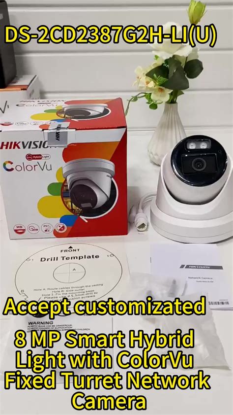 Hik Compatible Colorvu Face Detection 4mp 6mp 8mp Fixed Eyeball Bullet