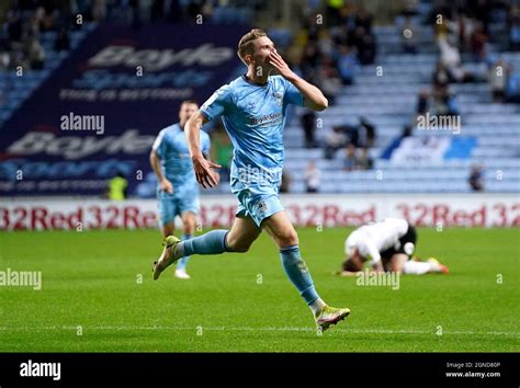 Coventry City S Viktor Gyokeres Celebrates Scoring Their Side S Third