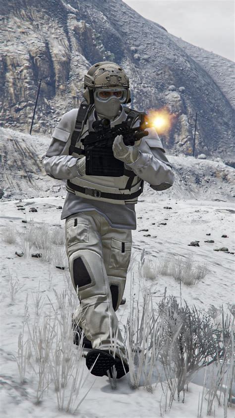 Arctic soldier uniform : r/GTAoutfits