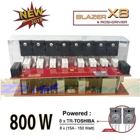 Jual Kit Power Amplifier Blazer X8 ROSI DRIVER 800W Mono TR TOSHIBA