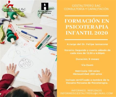 Formacion En Psicoterapia Infantil Online Gestalt Perú