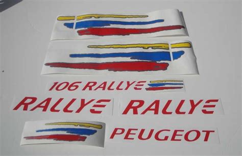 Autocolantes Peugeot Rallye Serie Mk E R E Serie Mk S