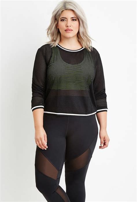 Forever 21 Launches A Plus Size Activewear Line Plus Size Legging