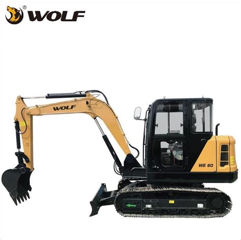 Wolf Ton Small Digger Hydraulic Crawler Excavators With Tier Engine