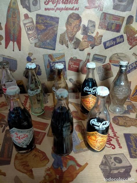 Coleccion 10 Botellas Miniatura Cocacola Coca C Comprar Coleccionismo