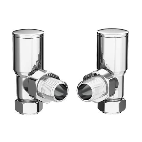 Chrome Angled Radiator Valves Rv002 Victorian Plumbing