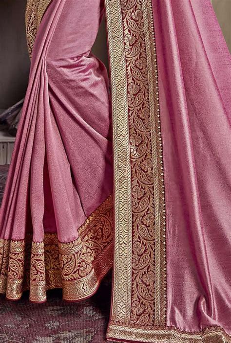 Pink Soft Silk Saree Desi Royale Soft Silk Sarees Saree Designs Stylish Sarees