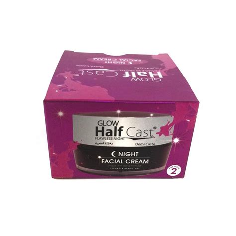 Glow half cast Night facial cream – Main Market Online