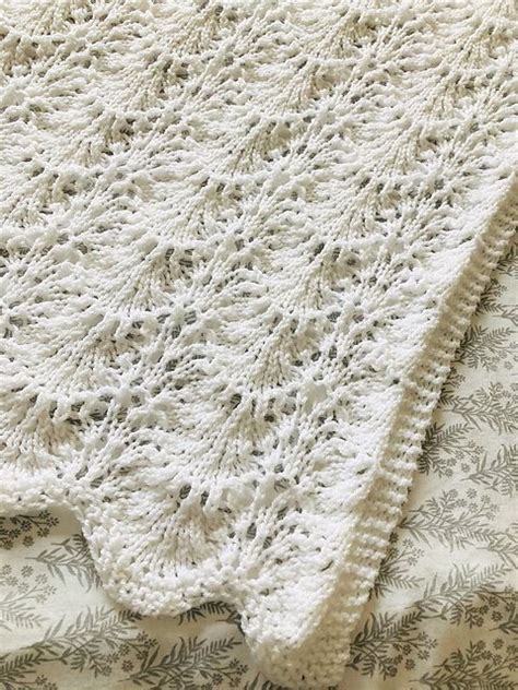 Shells Lace Baby Blanket Pattern By Daisy Gray Knits