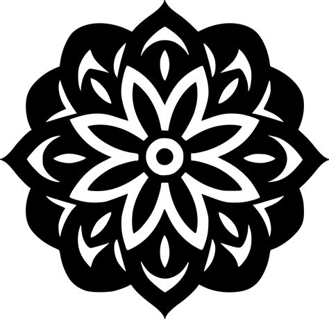 Mandala Minimalist And Simple Silhouette Vector Illustration