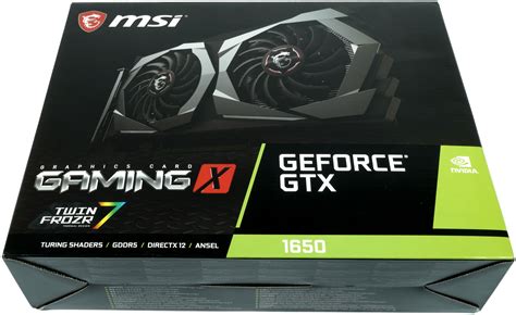 Geforce Gtx 1650 Review Benchmarks With An Msi Gtx 1650 Gaming X Update Igorslab Igor´slab