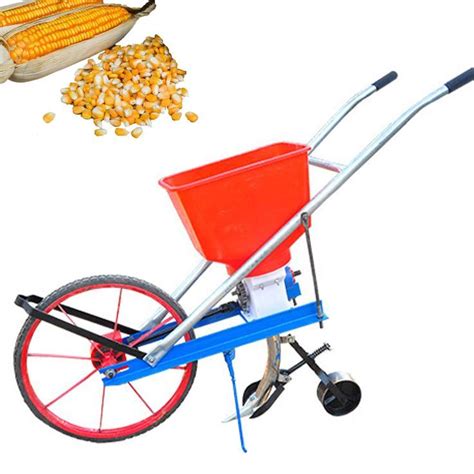 Garden Push Seeder Rustproof Broadcast Spreader Vegetable Metal Seeder