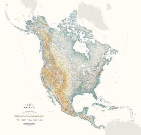 Elevation Map Of America - Alysia Margeaux