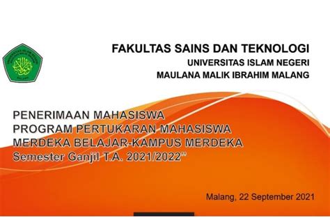 Malang Post Fakultas Sains Dan Teknologi Uin Malang