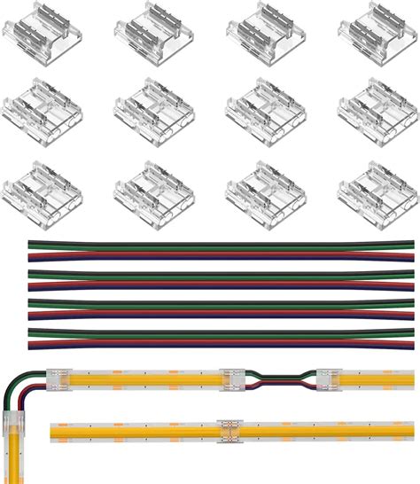 Btf Lighting Cob Mm In Width Transparent Connector Kit Pcs Strip