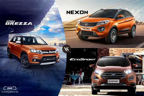 Maruti Vitara Brezza Vs Tata Nexon Vs Ford Ecosport Which Car Offers