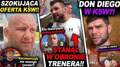 GAMROT BRONI OKNIŃSKIEGO DON DIEGO ZAWALCZY DLA KSW UFC MMA GROSICKI