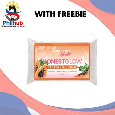 Honest Glow Transformed Skin Papaya Kojic Soap Cleanses Moisturizes Whitens Suitable For All