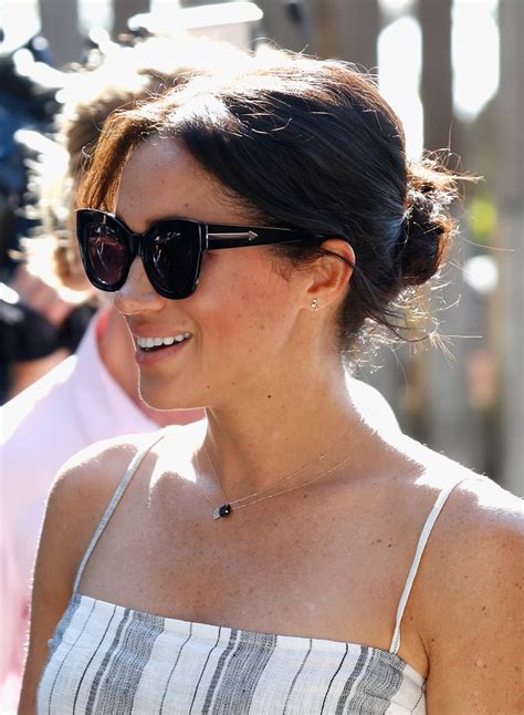 The Acetate Sunglasses Have A Chunky Cat Eye Shape And Feature The Meghan Markle Sunglasses