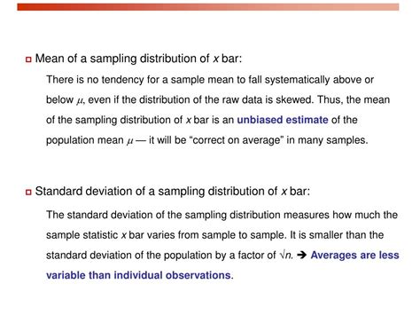 Ppt Sampling Distributions For Sample Means Powerpoint Presentation