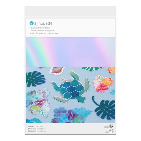 Silhouette Holographic Sticker Sheets X Inches Pack Hobbycraft