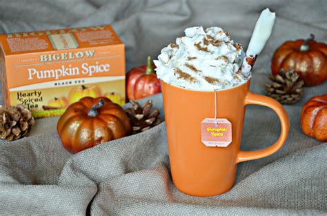 Pumpkin Spice Tea Latte with Chocolate Dipped Cinnamon Stir Sticks ...