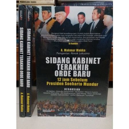 Jual Buku Langka Sidang Kabinet Terakhir Orde Baru Kesaksian Para