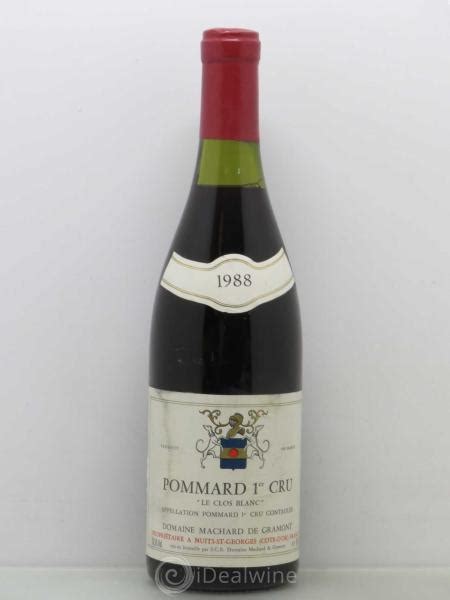 Acheter Pommard Er Cru Clos Blanc Domaine Machard De Gramont Sans