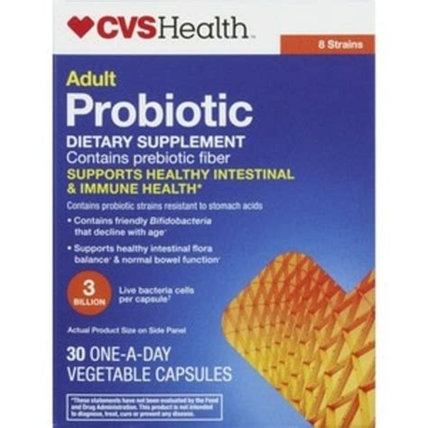 Cvs Pharmacy Adult Probiotic Vegetable Capsules 30 Ct Delivery Or