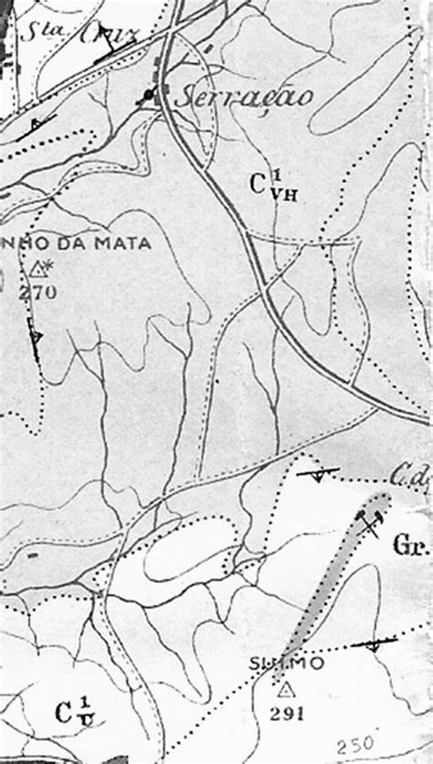 Extracto Da Carta Geol Gica Dos Arredores De Lisboa Escala De