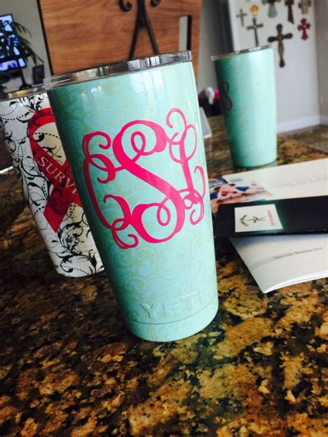 monogrammed yeti cup