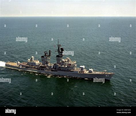 A Starboard Beam View Of The Guided Missile Destroyer Uss King Ddg