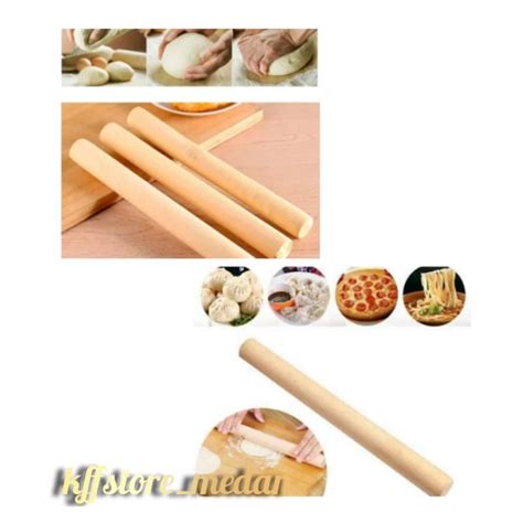 Jual Rolling Pin Kayu Varian Ukuran Per Pcs Shopee Indonesia