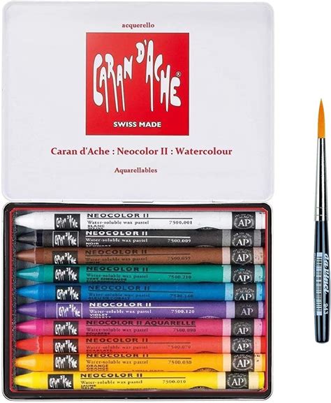 Caran D Ache Neocolor Ii Set Pcs Assortimento Pastelli A Cera