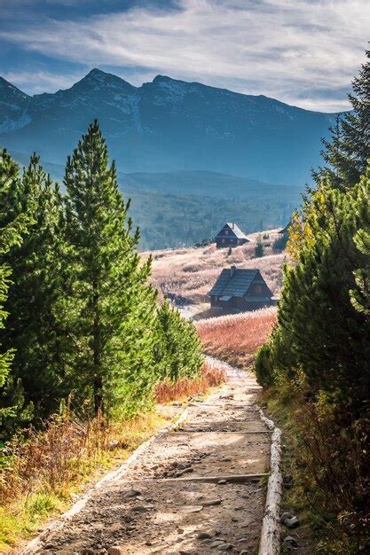 Premium Photo Wonderful Sunset In The Mountain Valley In Autumn Tatras