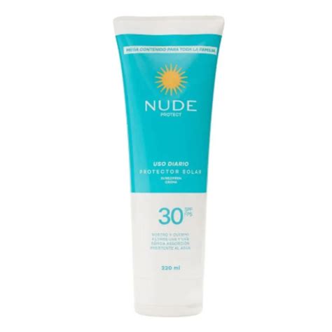 Nude Protect 30spf Uso Diario Protector Solar Corporal Apizco