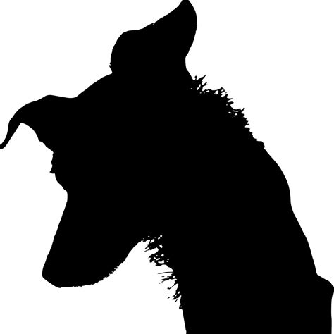 Vector silhouette of Dog on white background 22933157 Vector Art at ...