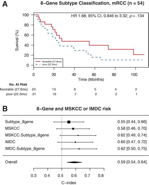 Molecular Subtypes Improve Prognostic Value Of International Metastatic Renal Cell Carcinoma