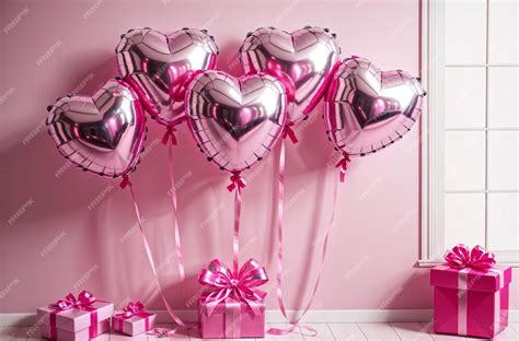 Premium Ai Image Thoughtful Surprise Heartshaped Balloons For Special Occasions