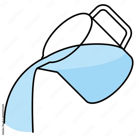 Refreshing Pouring Water Clipart Collection Vector Illustrations For