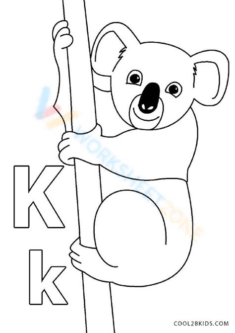 K For Koala Worksheet