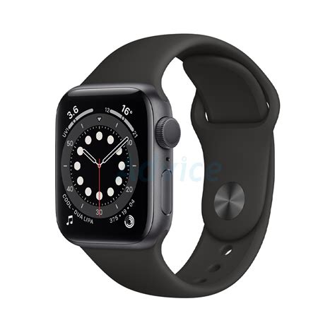 Apple Watch Series 6 44mm Space Gray Aluminium Case Black Sport Band