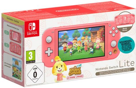 Nintendo Switch Lite Rose Édition Spéciale Animal Crossing New Horizons